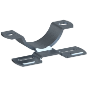 Pipe clamp | for  60 mm / 76 mm sign posts |  60 mm | Hole pitch: 70 mm